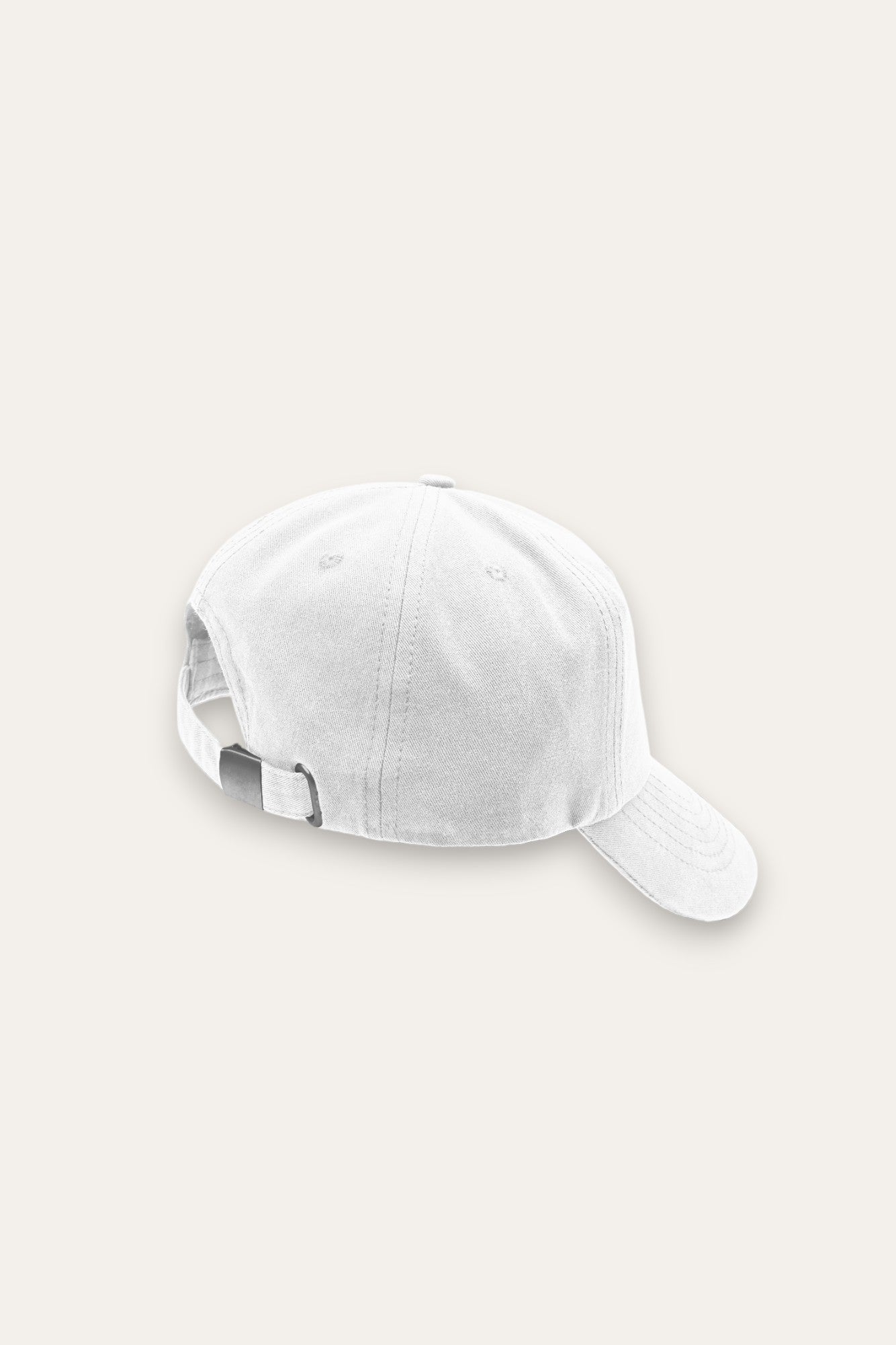 Script Logo Baseball Cap- White