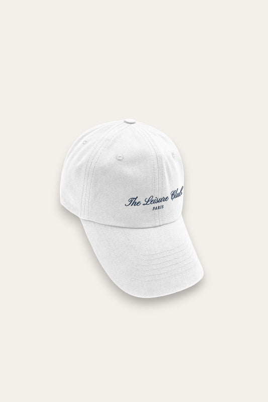 Script Logo Baseball Cap- White