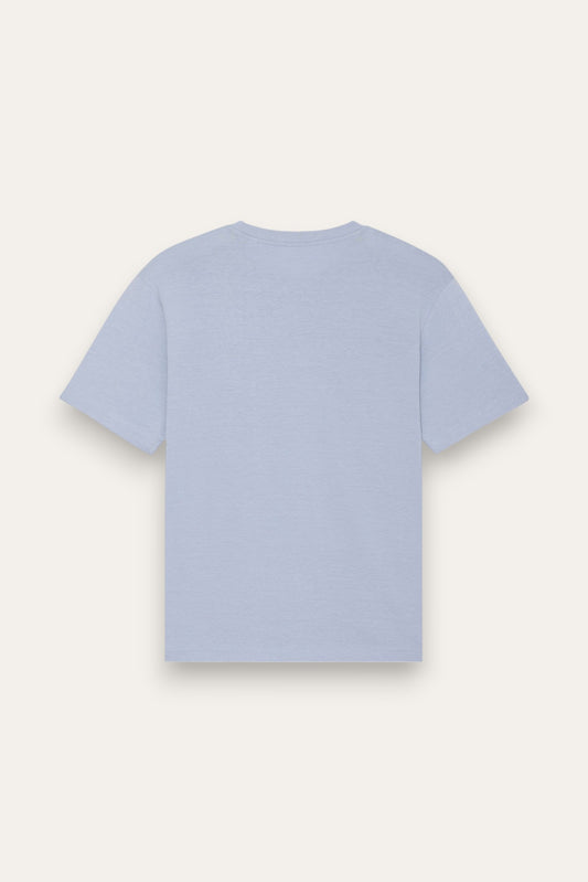 Logo Relaxed T-shirt- Pacific Blue