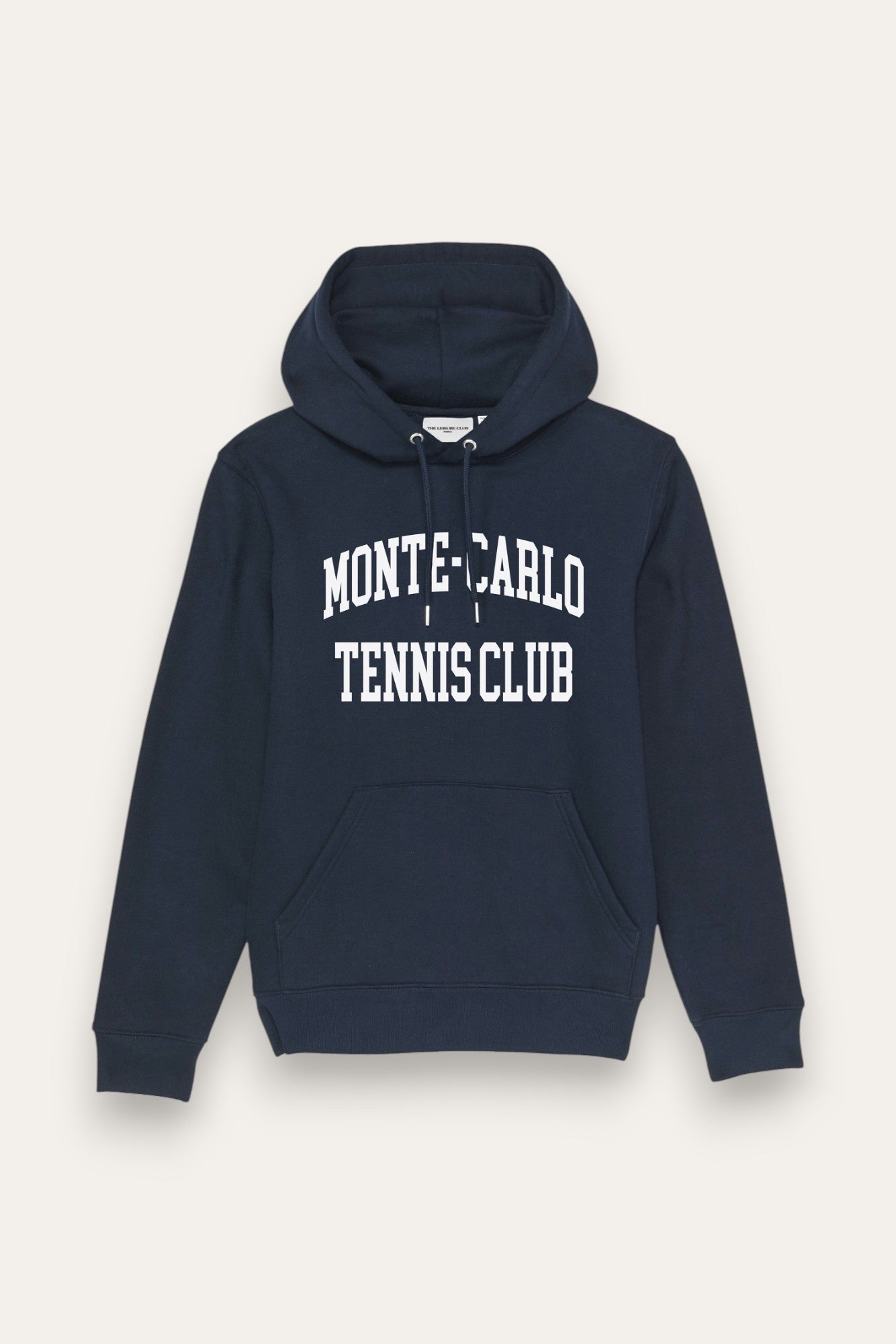 Relaxed Fit Fleece Hoodie- Navy