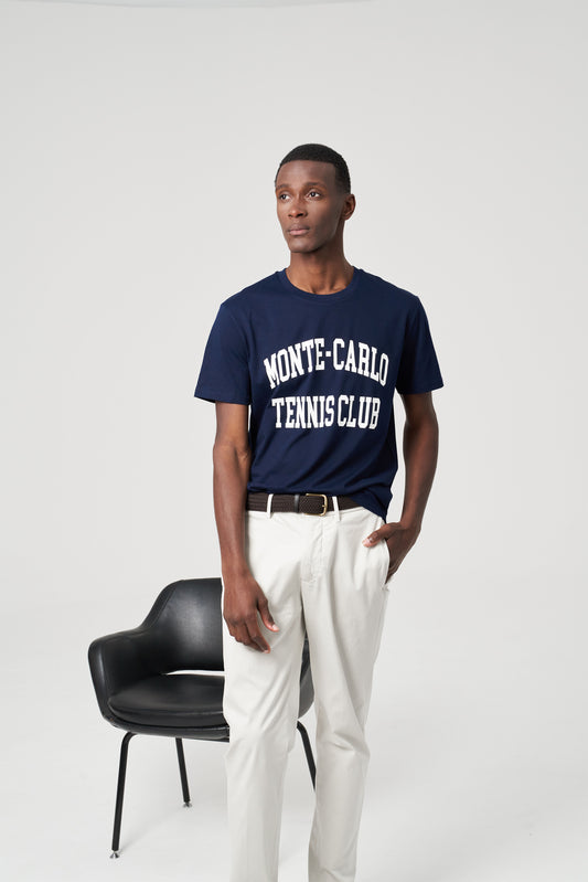 Monte-Carlo Tennis Club T-Shirt – Marineblau
