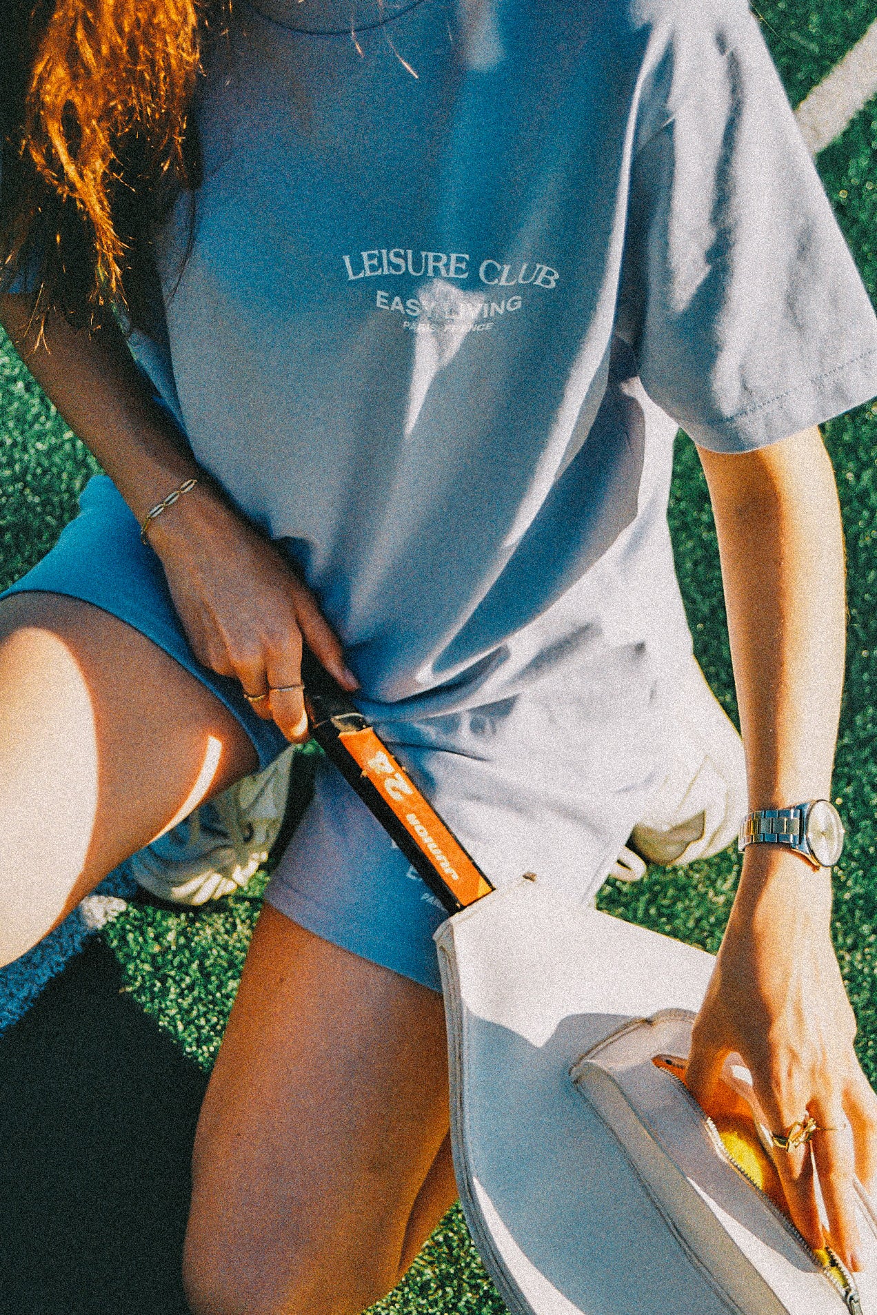 Logo Relaxed T-shirt- Pacific Blue