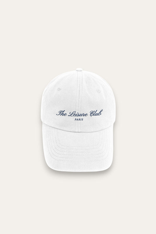 Baseballkappe mit Logo-Schriftzug – Weiß